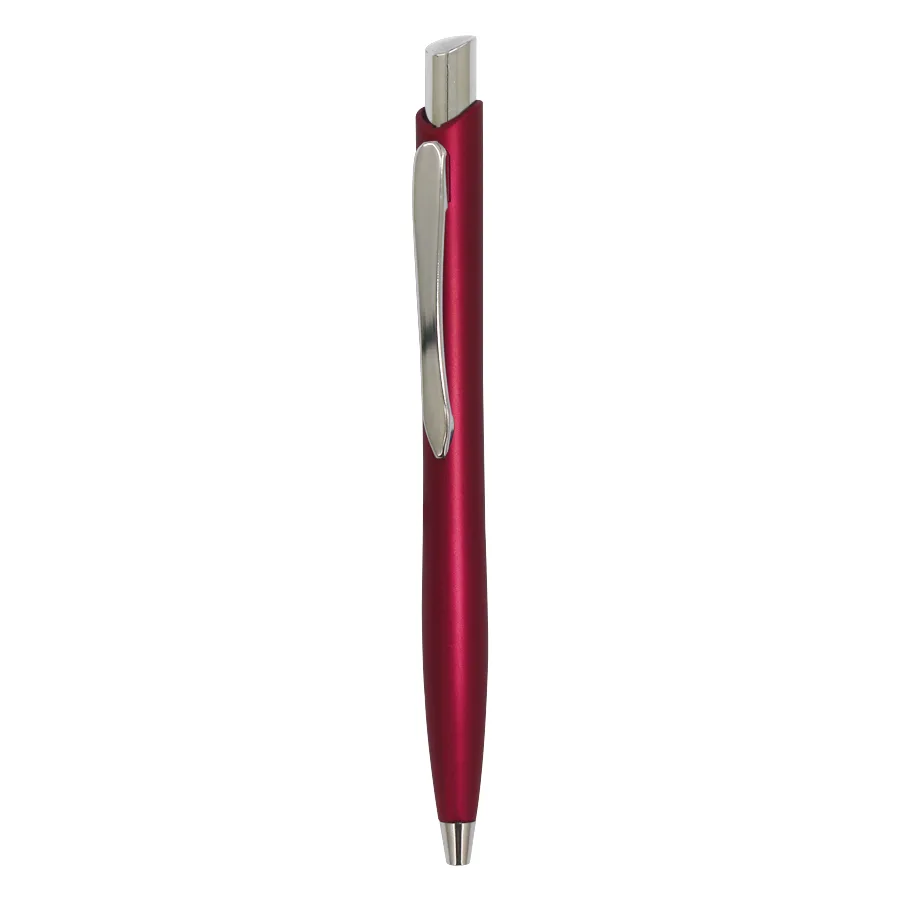Stylo en plastique effet métallique coloré