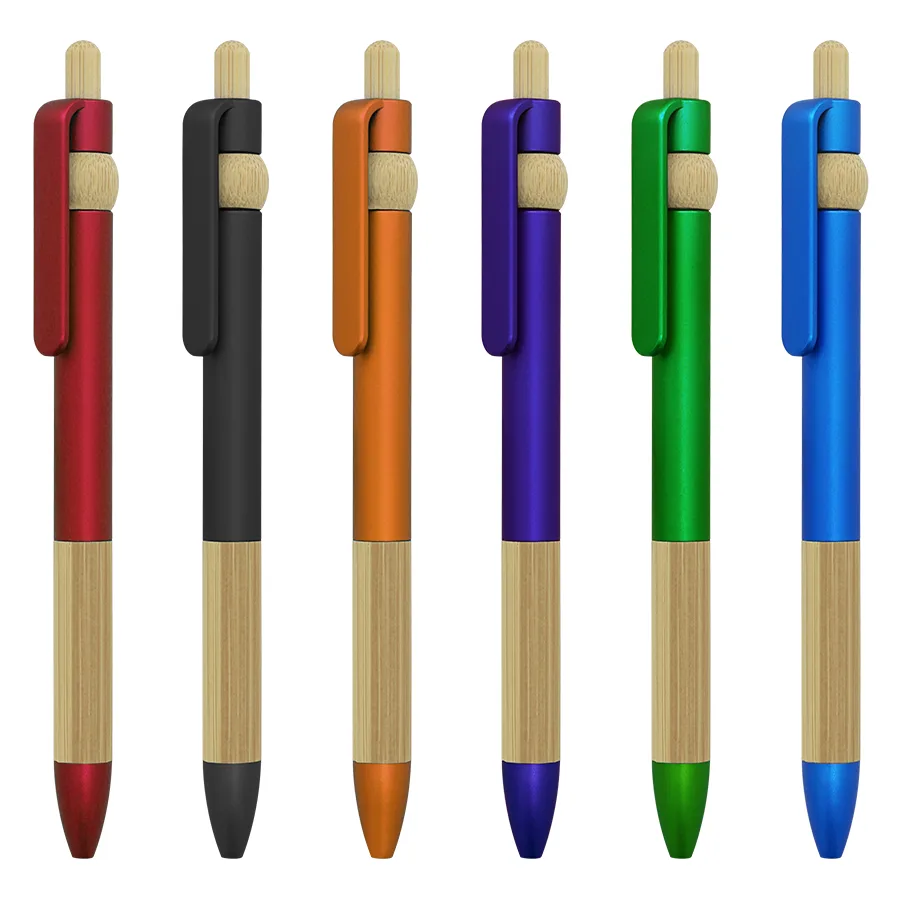Stylo promotionnel en plastique et bamboo