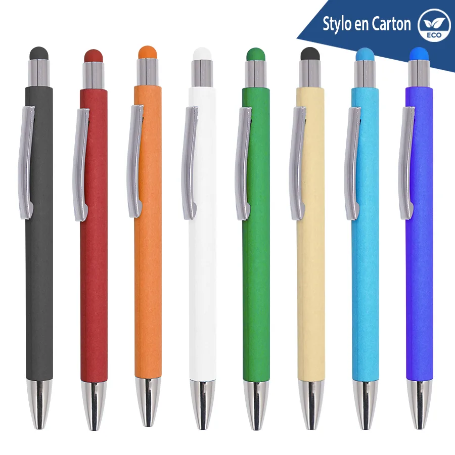 Stylo en carton recyclé avec stylet