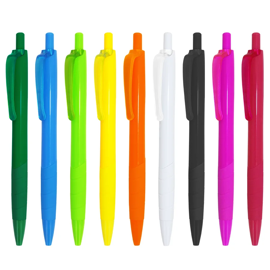 Stylo en plastique coloré et brillant