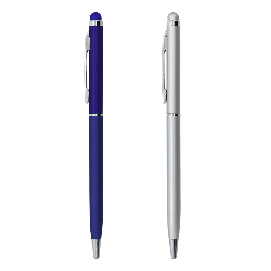 Stylus publicitaire fin en métal