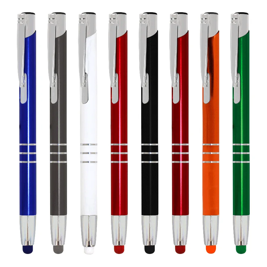 Stylo à bille tactile en aluminium