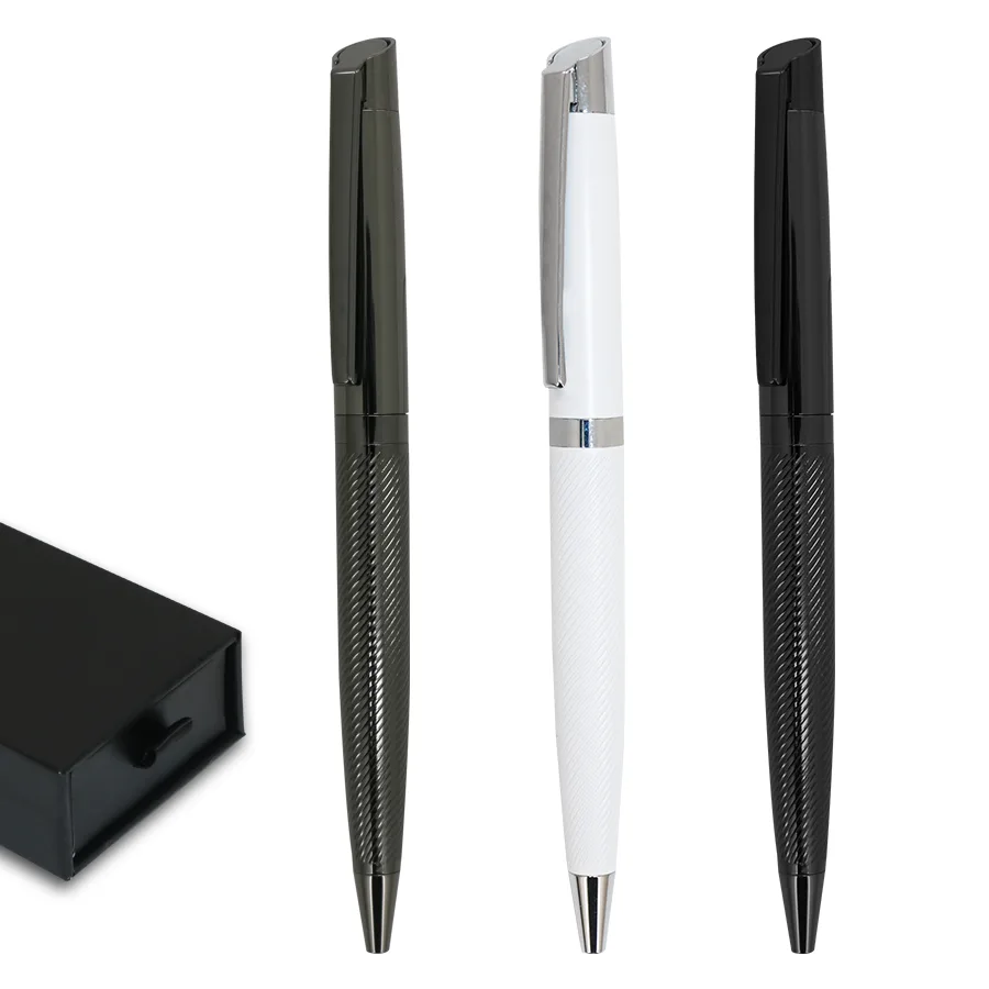 Stylo à bille en métal avec boite