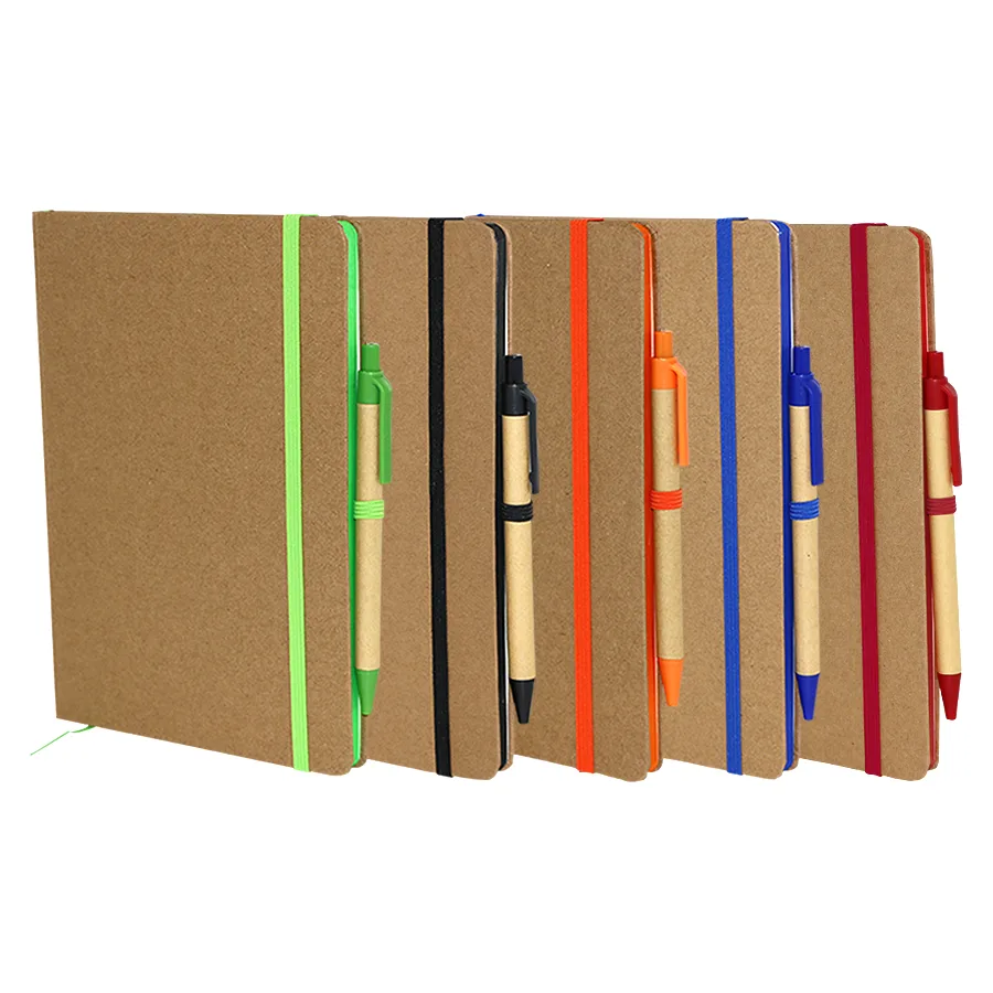 Duo note-book ecologique publicitaire avec stylo