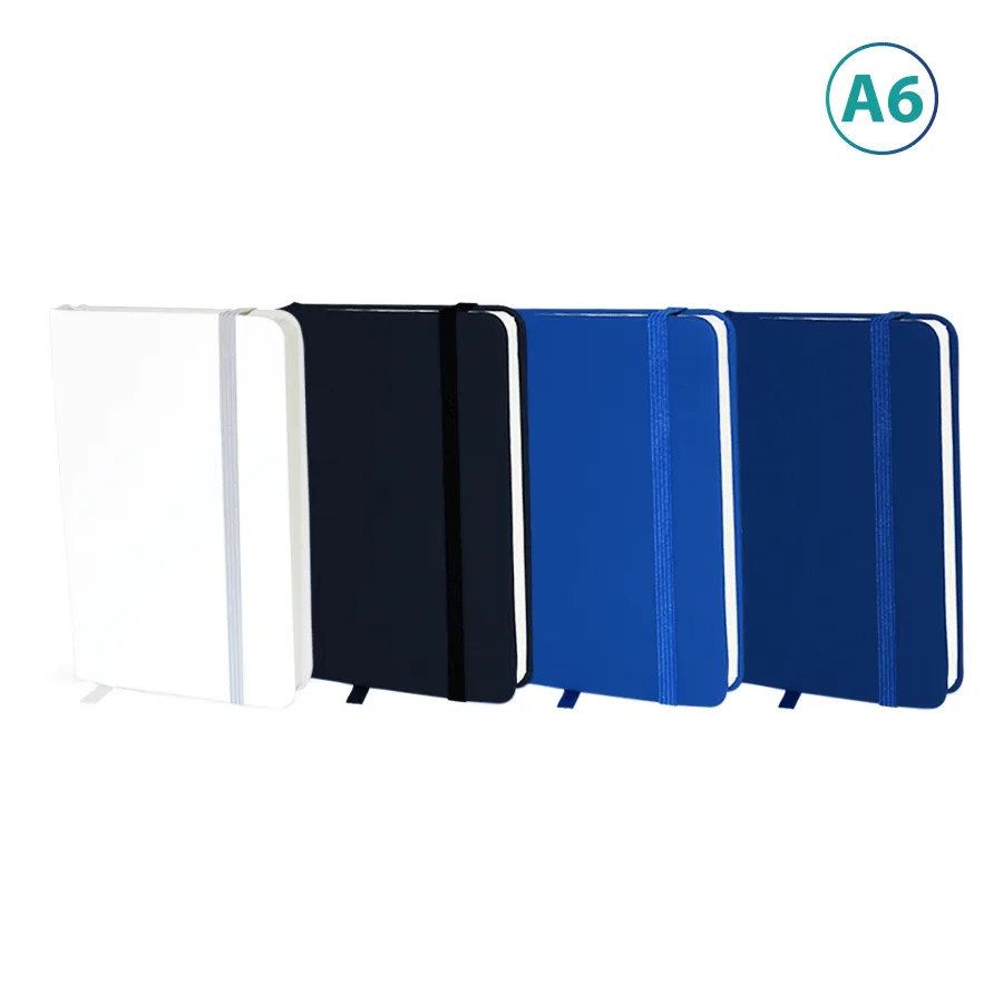 Mini note book de poche A6 en élastique