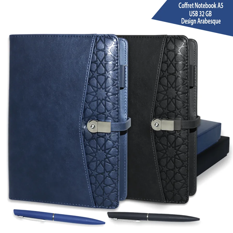 Coffret note book USB 32 GB design arabesque