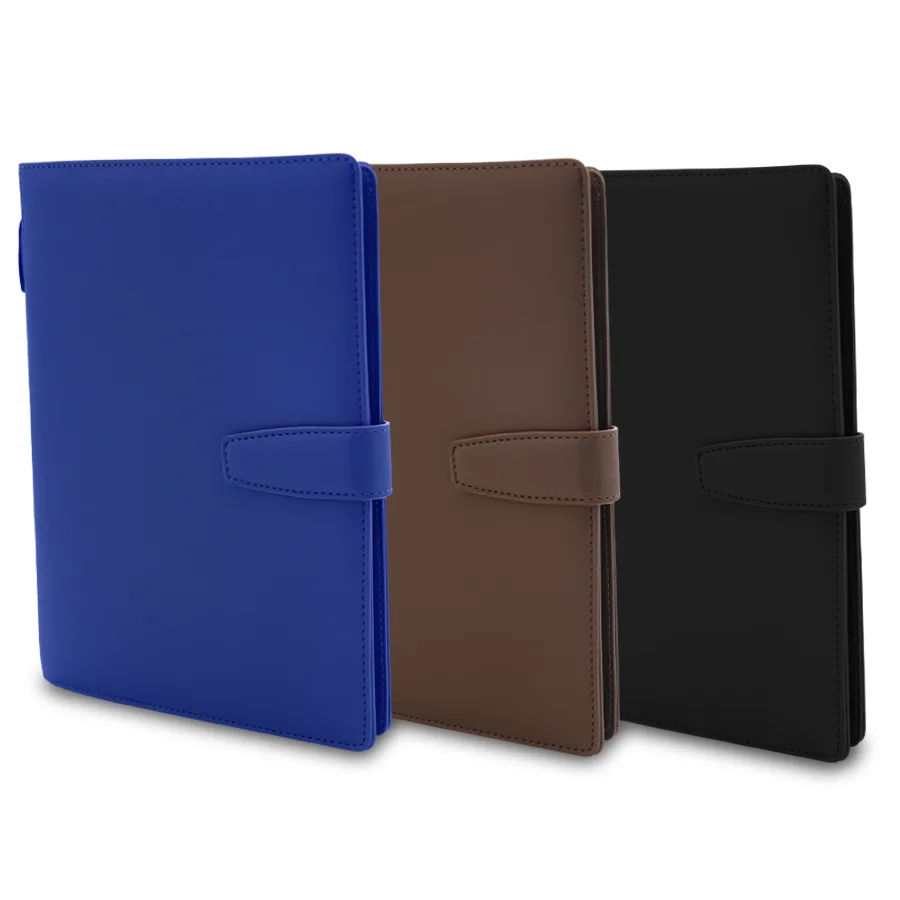 Note book A5 en similicuir forme pochette