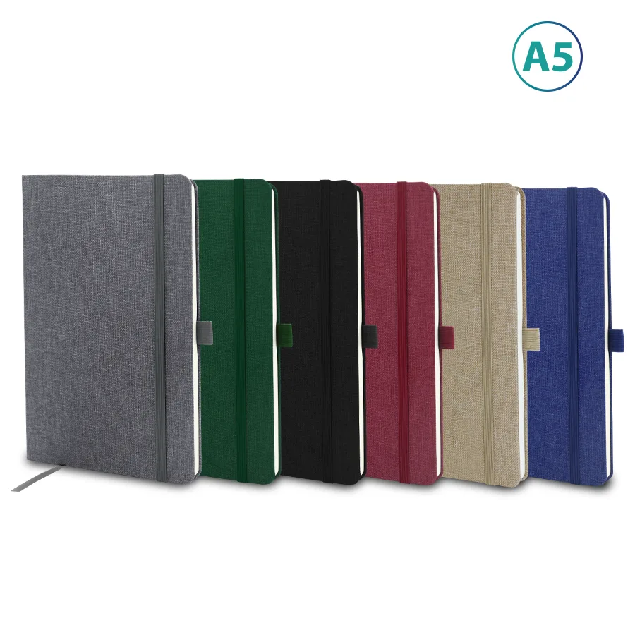 Note book A5 en tissu recyclé