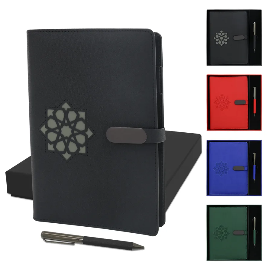 Cadeau note book arabesque design zellige et stylo