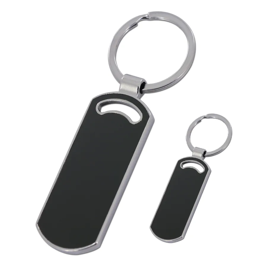 Porte-clés forme ovale en métal