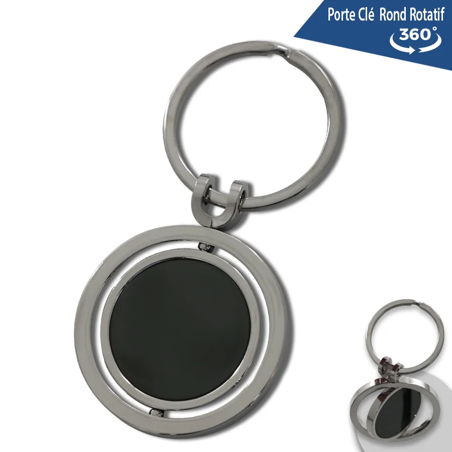 Porte-clés rotatif personnalisable