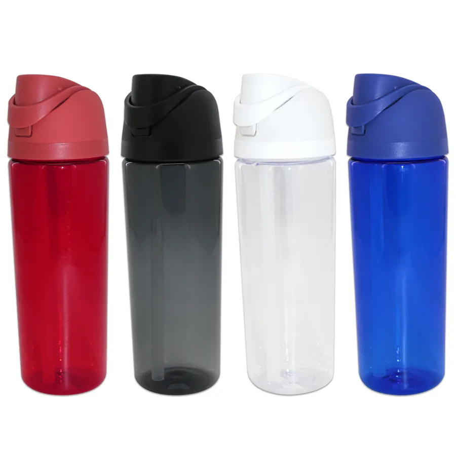 Gourde plastique 750 ml avec couvercle à bec