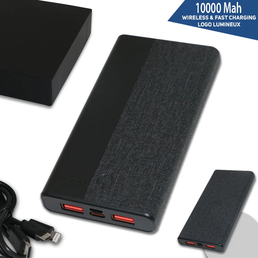 Powerbank sans fil 10000 MAH chargement rapide