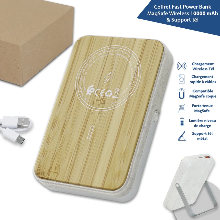 Powerbank wireless magsafe écologique