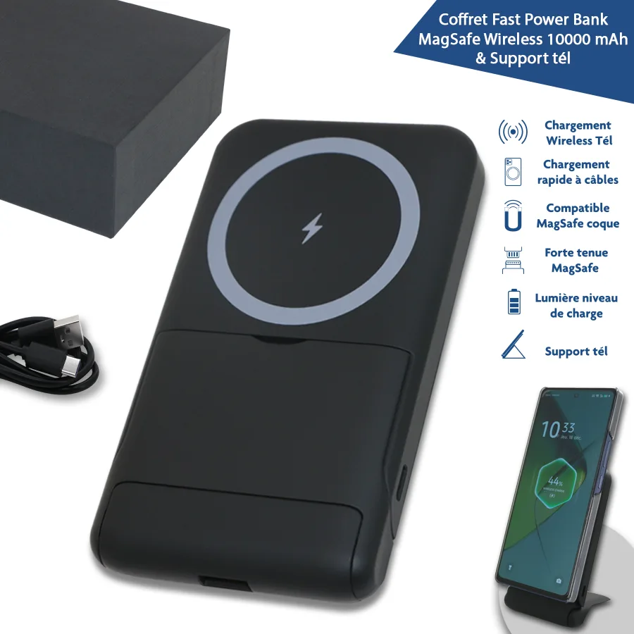 Coffret rapide power bank magsafe 10000 MAH tsp