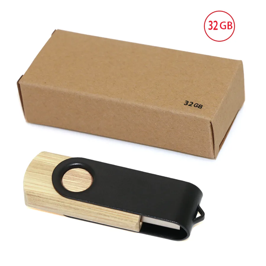 USB 32 GB en bois et métal
