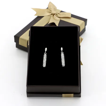 Boucles d’oreilles mini b swarovski