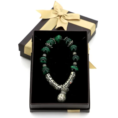 Cadeau bracelet argent et pierres