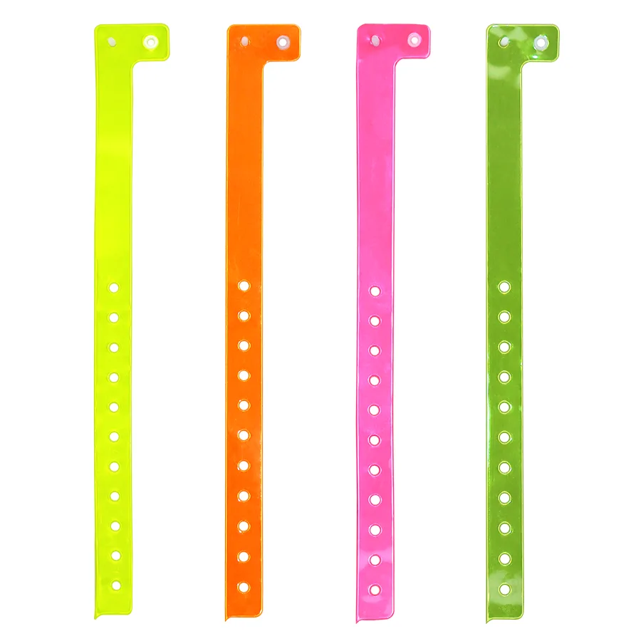 Bracelet jetable en vinyle fluorescent