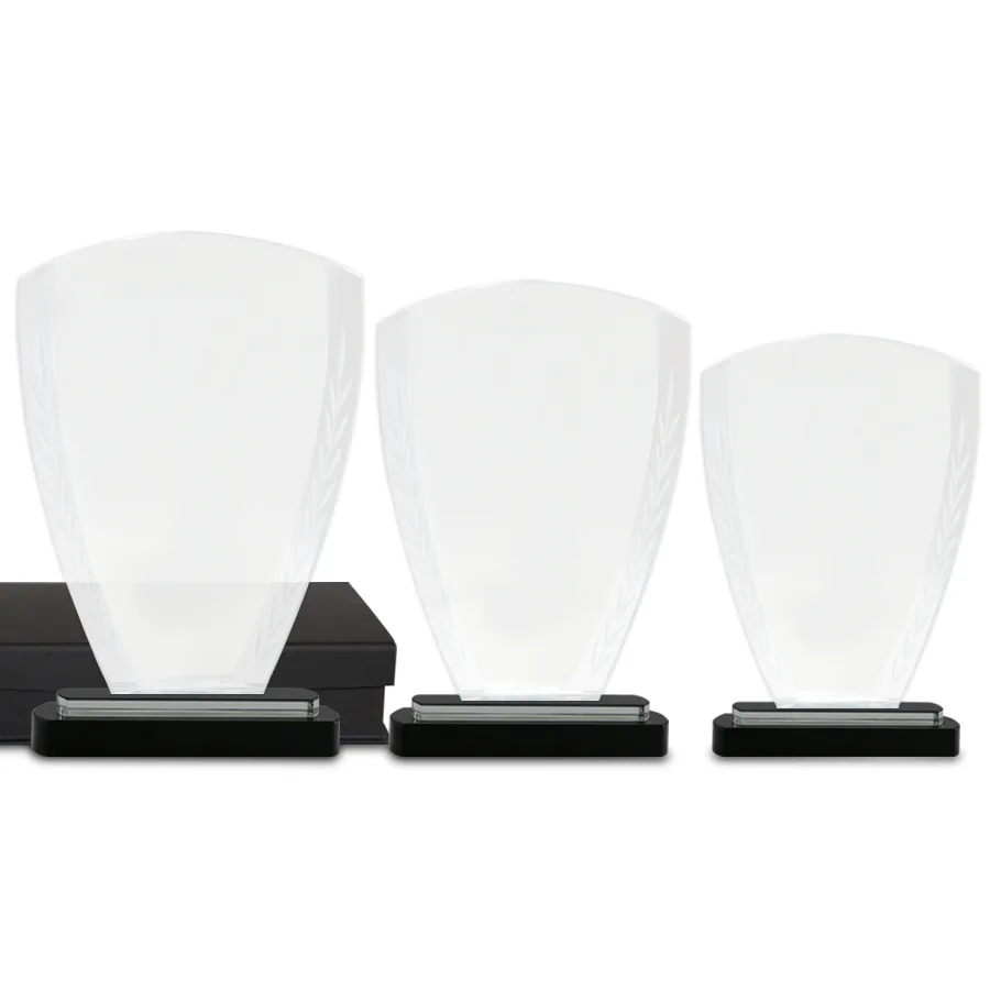 Trophée personnalisable en verre